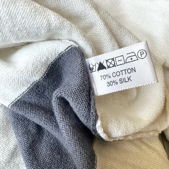 Lisa Todd Long Sleeve V Neck Sweater Size Small Cotton Silk Blend - Picture 5 of 7